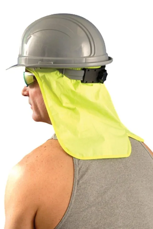Occunomix 971-HVY Miracool Hard Hat Sweat Band with Neck Shade in Hi-Viz Yellow