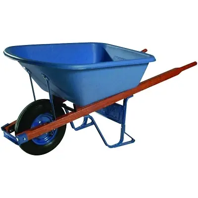 Jackson Professional Tools MP575FFBB Poly Contractors Wheelbarrow 5.75 cu ft Flat-Free B.B. Tire