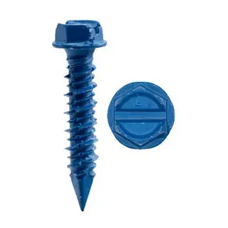 Minerallac 60336NDJ Concrete Screw Slotted Drive 1/4 x 2-1/4