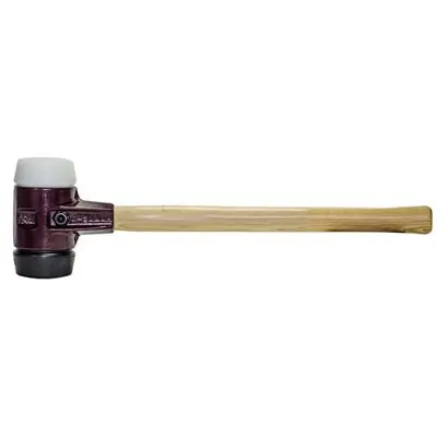 Halder 21-974 Simplex Mallet Black Rubber/Superplastic Face - 6.10 lb - Cast Iron Housing