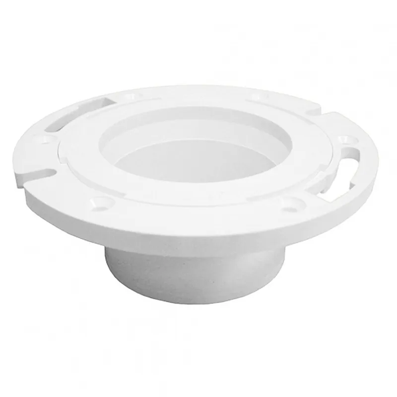 Jones Stephens C53342 3 x 4 PVC Closet Flange W/O KO W/Plastic Adj RG