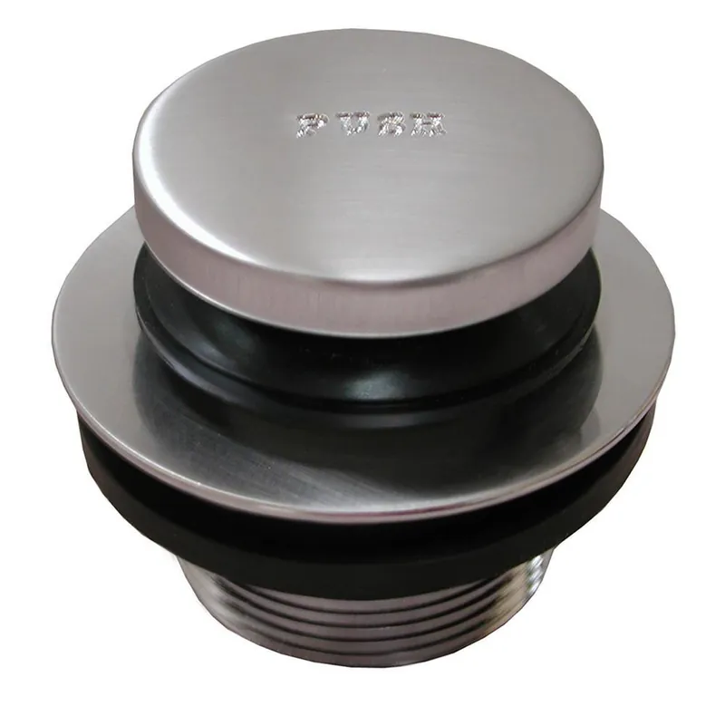 Jones Stephens P3562BS Brass Toe-Tap Drain in Brushed Stainless