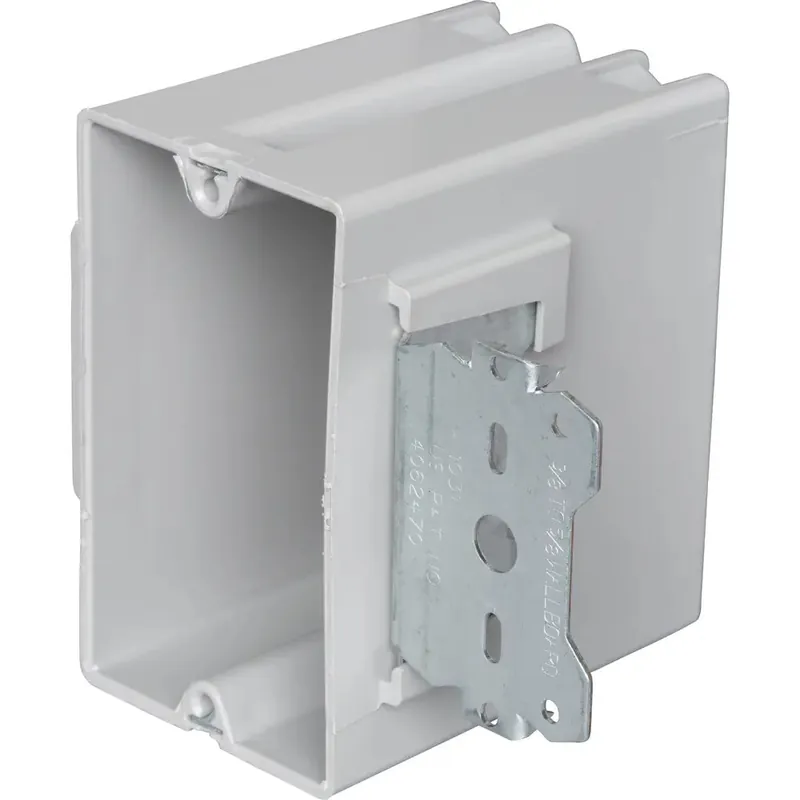 Pass & Seymour S122S50 Deep Wood and Steel Stud Bracket Box With Quick/Click, Single-Gang
