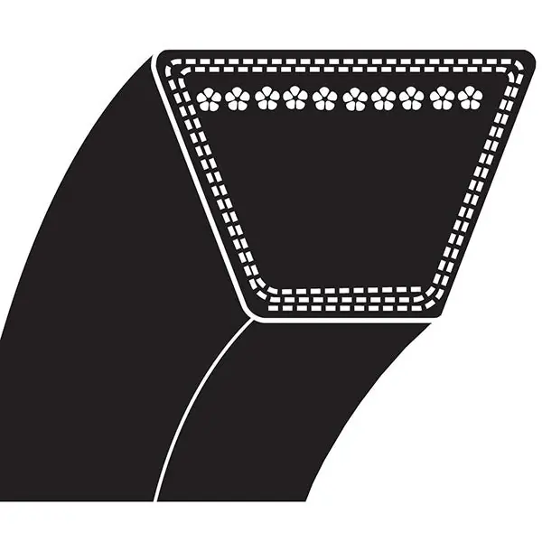 BESTORQ A43 Classical Wrapped V-Belt, 1/2 in W, 43 in L Inside/45 in L Outside Circumference