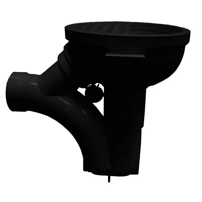 Jones Stephens D50600 2 In. ABS Solvent Weld Floor Drain With Trap And Full Plastic Grate