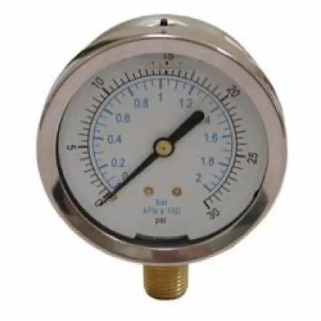 JONES STEPHENS CORP J40555 0-100PSI LIQ FILLED PRESS GAUGE