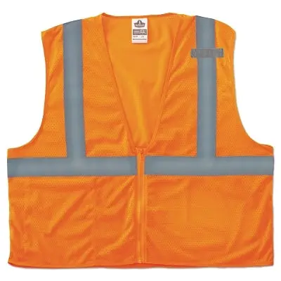 Ergodyne 21043 GloWear Safety Vest Class 2 Type R Zipper Small/Medium