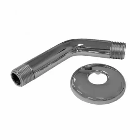 Jones Stephens S01049 CP Plastic Shower Arm W/Flange