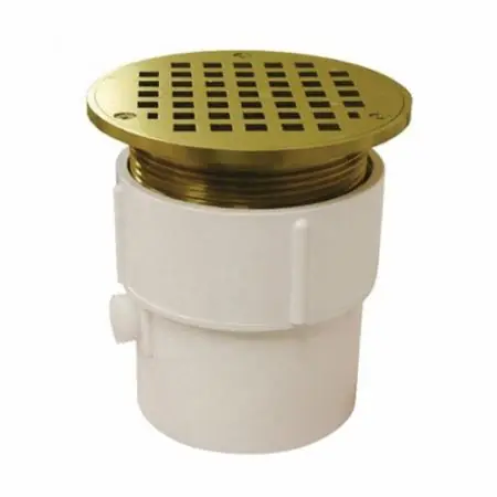 JONES STEPHENS CORP D53027 3X4 PVC ADJ GP DRAIN W/5 PB STR & SPUD