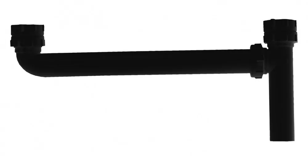 Jones Stephens P39008 1 1/2 Black Plastic DC End Outlet Waste