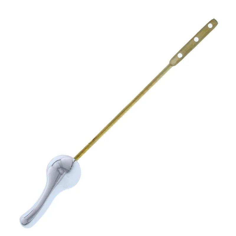 Jones Stephens T01001L Chrome Plated Tank Trip Lever with 8 in. Brass Arm, Metal Spud and Nut