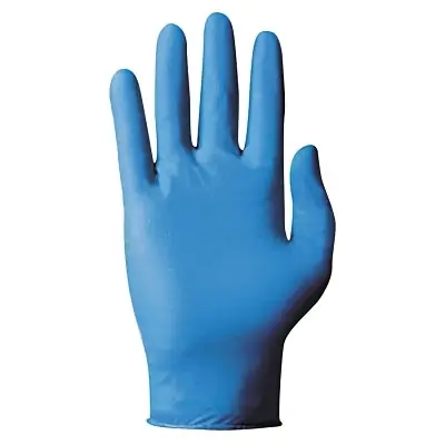 Ansell 105125 92-575 Nitrile Powdered Disposable Gloves, 5 mil, Small, Blue