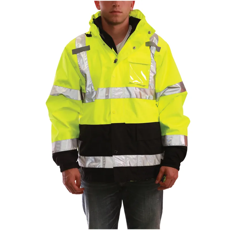 Tingley J24172.SM Jacket Black/Fluorescent Yellow/Green Polyurethane/300D Polyester