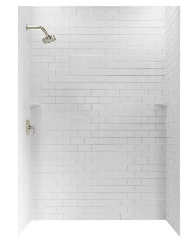 Swan Corporation STMK963636.010 Shower Wall Kit Subway Tile 96 x 36 x 36 in.