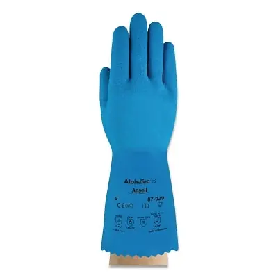 Ansell M999966 AlphaTec 87-029 Natural Latex Rubber Glove Power Size 8