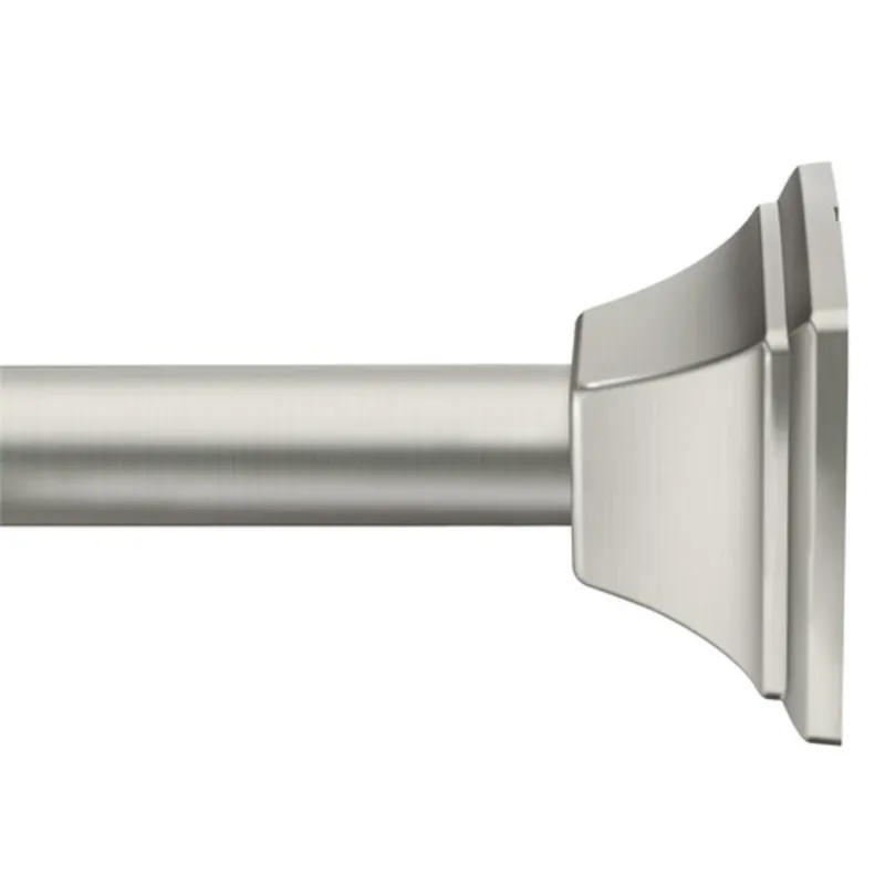 Moen TR1032BN 72 in. Wall Mount Shower Rod in Spot Resist Brushed Nickel