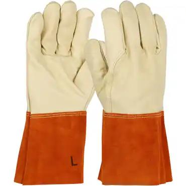 PIP 6000/S Red Gauntlet Cuff Small Regular Welding Gloves