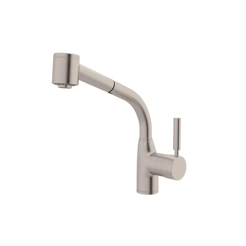 Rohl R7923STN Lux Pull-Out Kitchen Faucet in Satin Nickel