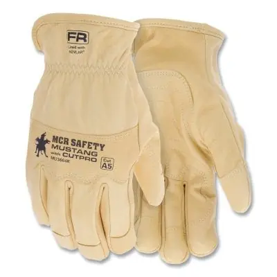 MCR Safety MU3664XL Mustang HiDex Premium Goatskin Drivers Utility Work Gloves X-Large