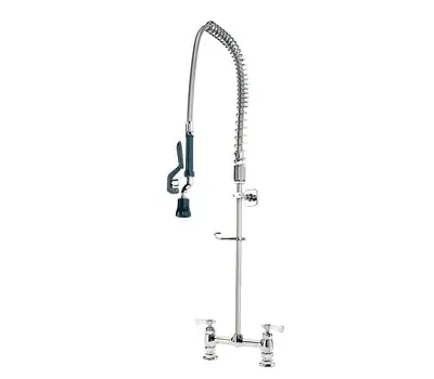 Pre Rinse Faucet Unit Chrome 1.15 GPM 8 In Replacement 17-208WL for Krowne