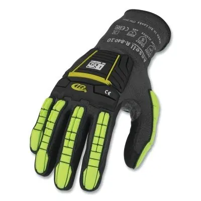 RINGERS 840VP-06 R840 Light-Duty Palm Coated/TPR Impact Protection Gloves Size 6 Vend Pack